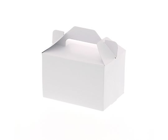 HEIKO 箱 キャリーケース ホワイト 3.5×5 ケーキ2～3個用 25枚 004247300