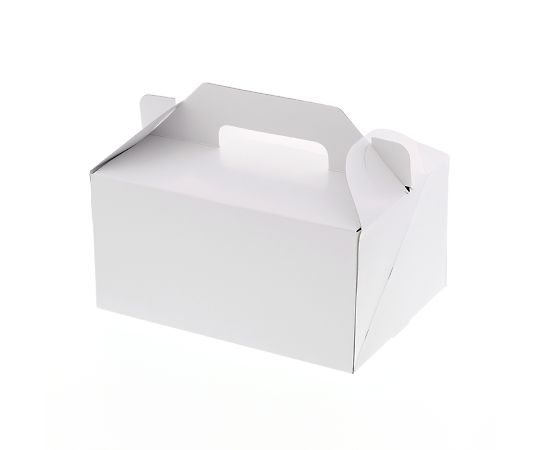 HEIKO 箱 キャリーケース ホワイト 5×7 ケーキ6～7個用 25枚 004247302