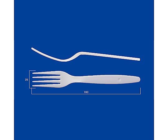 大フォーク 16cm 白 バラ(個包装なし) 500本