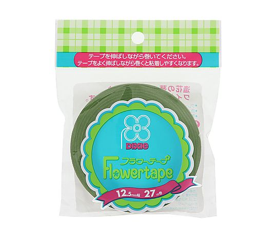 フローラテープ 幅12mm×27m巻 ライトグリーン