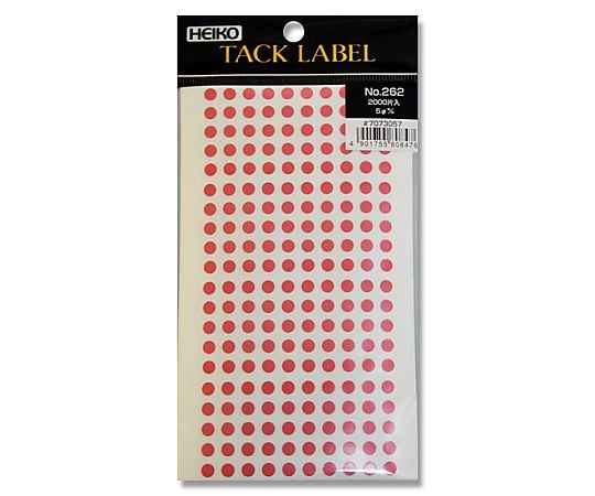 HEIKO タックラベル(シール) No.262 丸 ピンク 5mm 2000片