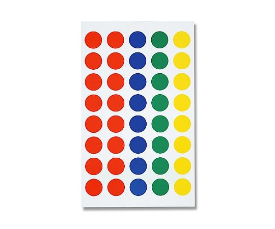 HEIKO タックラベル(シール) NO.650 丸 アソート Φ14mm 280片