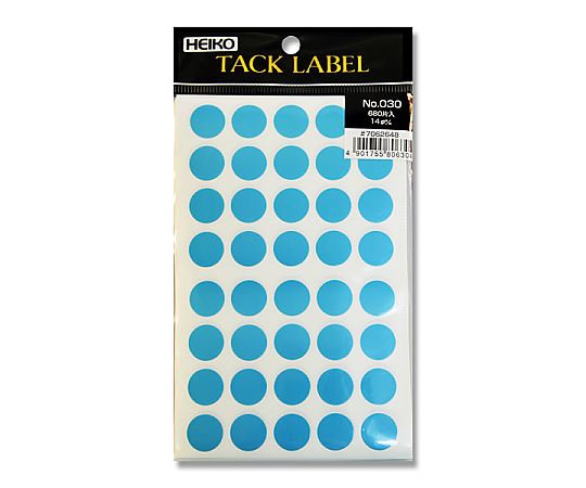 HEIKO タックラベル(シール) No.030 丸 水色 14mm 680片