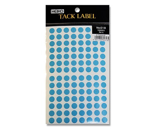 HEIKO タックラベル(シール) No.018 丸 水色 9mm 1680片