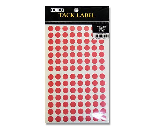 HEIKO タックラベル(シール) No.020 丸 ピンク 9mm 1680片