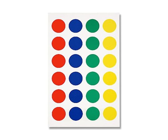 HEIKO タックラベル(シール) NO.651 丸 アソート Φ18mm 168片