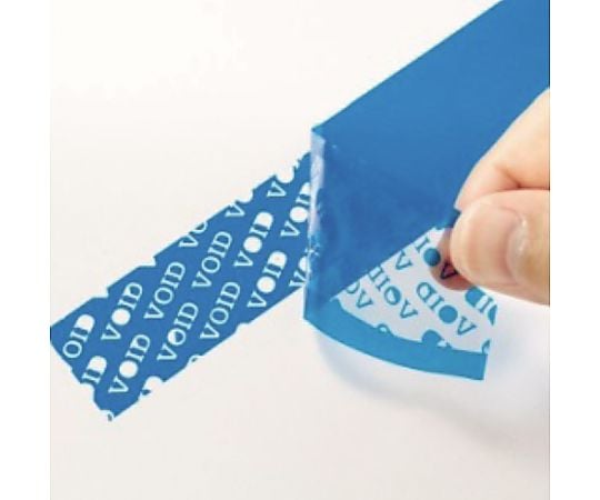 免税対応テープ セキュリティテープ VOIDブルー 50mm×50m巻 1巻
