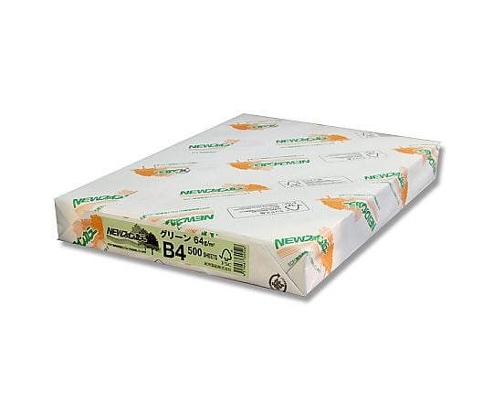 コピー用紙 NEWファインカラー(国産) B4 グリーン 500枚入
