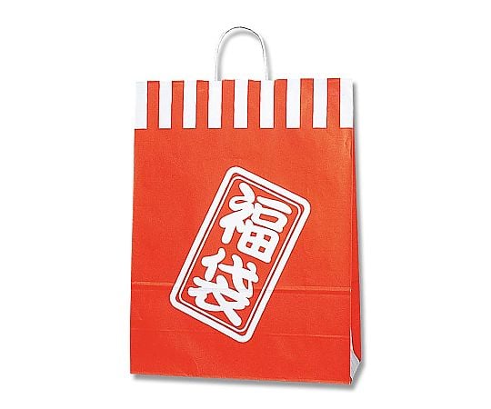 HEIKO 紙袋 福袋 25チャームバッグ 25CB カスタムB 紅白 50枚