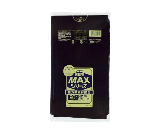 業務用MAX 90L HDPE 黒 0.025mm 1ケース（10枚×30冊入） S-92｜アズ