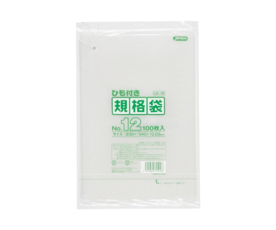 62-1054-28 LD規格袋0.03mm厚 No.11紐付き LLDPE 透明 0.03mm 1ケース