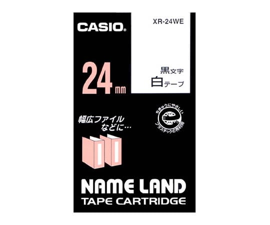 Casio NAME LAND Label Printer Tape 24mm Width (White Ground/Black