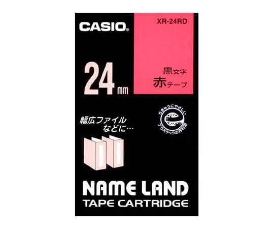 62-1062-65 カシオ ネームランドテープ24mm幅 (黄地/黒文字) XR-24YW