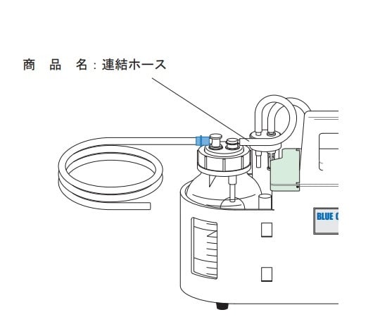 62-1064-85 エマジン（R）小型吸引器用交換部品 連結ホース(18cm)