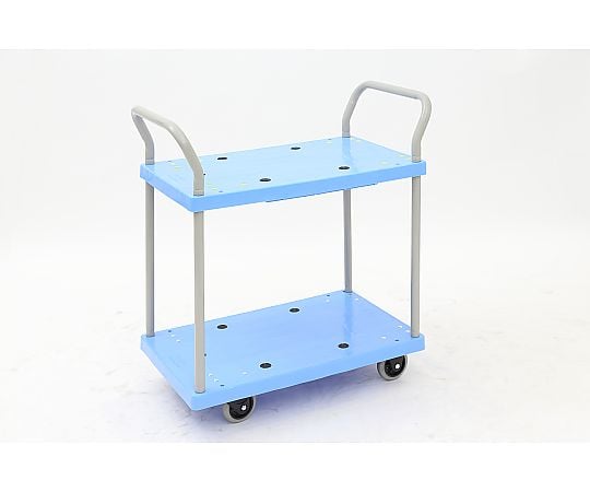静音樹脂台車 790×455×860mm (両ハンドル2段)
