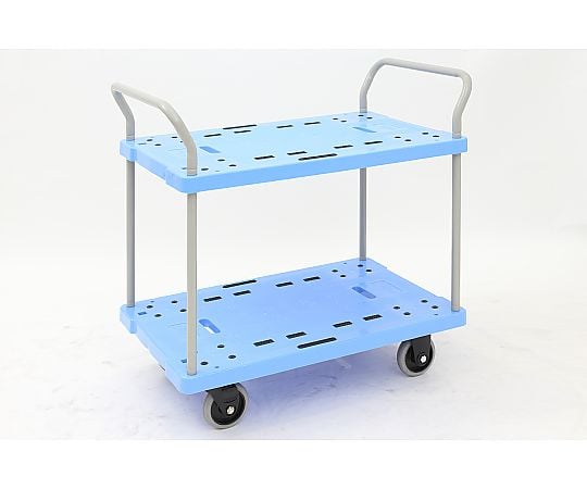 静音樹脂台車 975×600×950mm (両ハンドル2段)