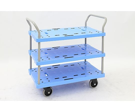 静音樹脂台車 975×600×970mm (両ハンドル3段)