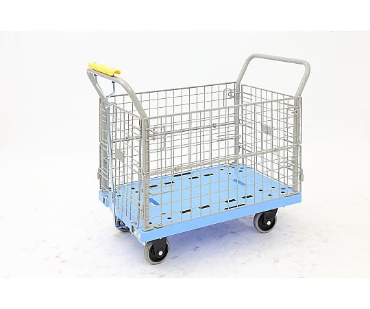 ハンドブレーキ付静音樹脂台車 935mm (網両面開閉式)