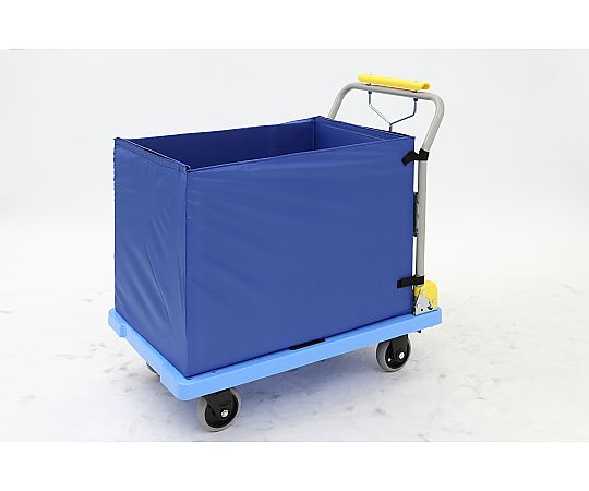屋内用ハンドブレーキ付静音収納箱台車