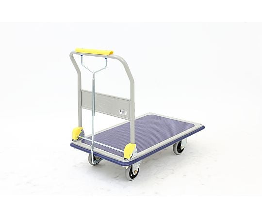 ハンドストッパー付大型スチール台車