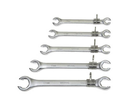 高所用ダブルヘッドフレアナットレンチ６ポイント　５本組