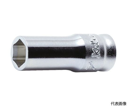 6.35mm差込 Z-EAL6角セミディープソケット10mm