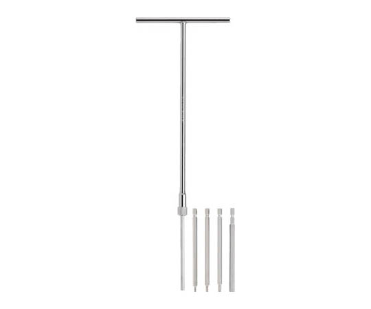 Ｔ型ホローレンチ　ビット５本セット　（１００Ｈ－１００Ｌ）