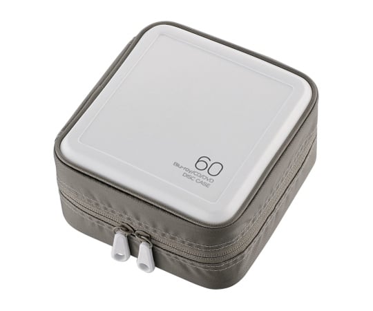 Blu-ray・CD・DVD対応ファスナーケース(60枚) ホワイト