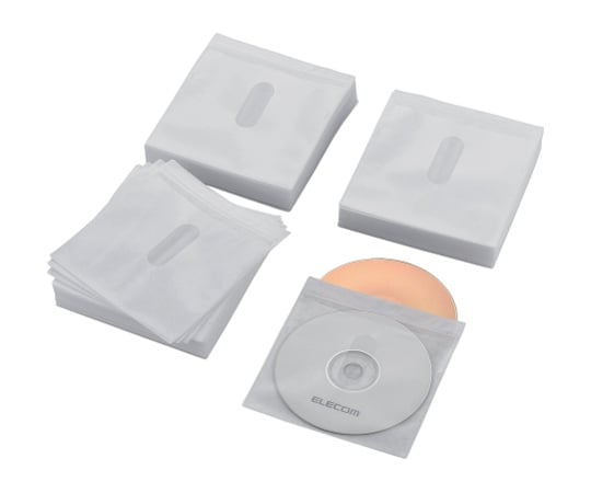 Blu-ray・CD・DVD対応不織布ケース タイトルカード ホワイト 120枚入