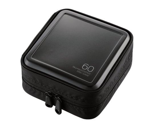 Blu-ray・CD・DVD対応ファスナーケース(60枚) ブラック