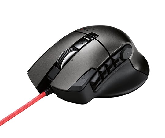 Discontinued］Game Mouse/Wired/MMO Game/DUX Series/14 Button/3500 dpi Black M-DUX50BK  62-2040-36 【AXEL GLOBAL】ASONE