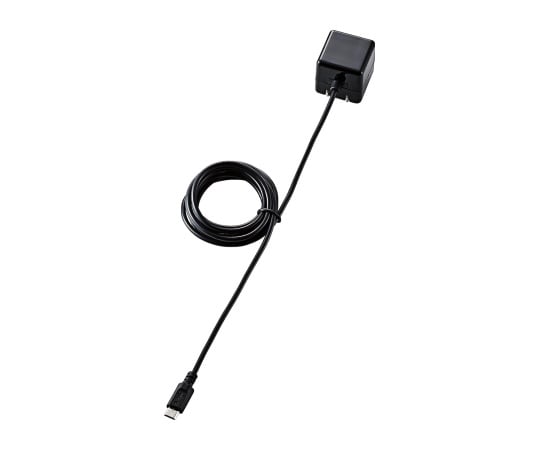 ケーブル一体型スマホ用AC充電器(高寿命・1A) ブラック 1.5m