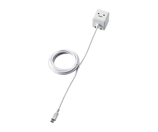 ケーブル一体型スマホ用AC充電器(高寿命・1A) ホワイトフェイス 1.5m