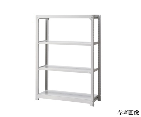 中量ボルトレスラック 300kg/段 4段(H180cm) W180×D48cm　61-433-84-7