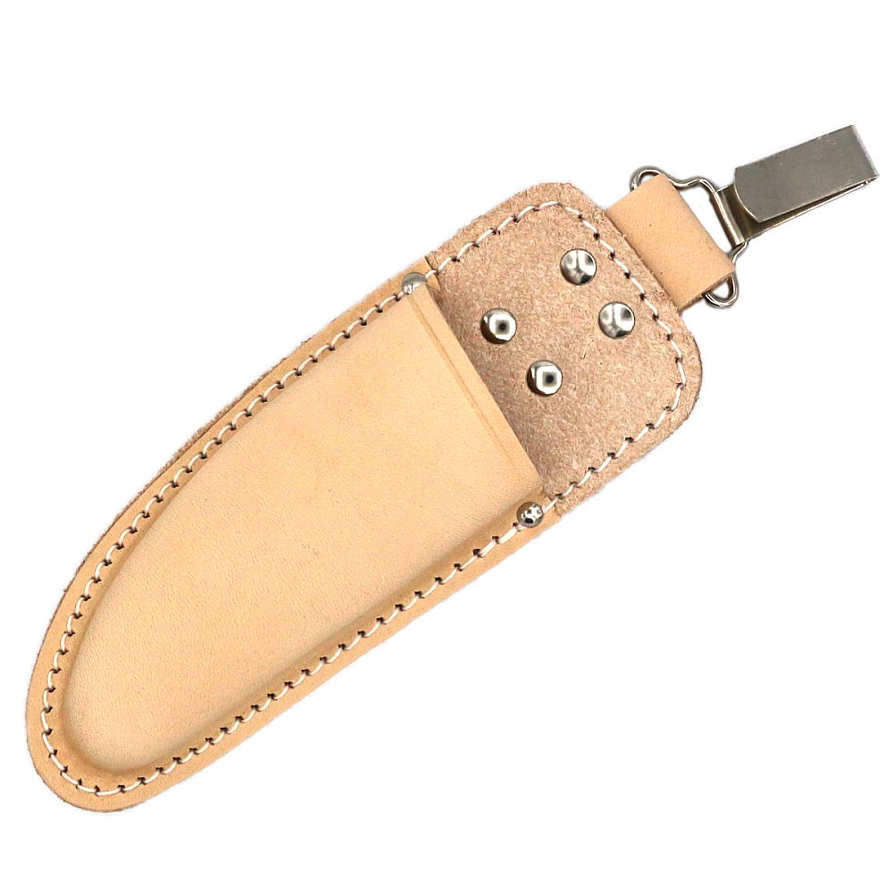 剪定鋏用サック 牛革製 金具付き