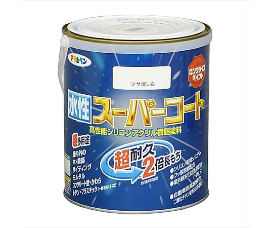 水性スーパーコート 1.6L (ツヤ消し白)