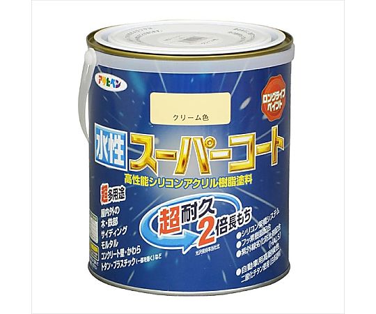 水性スーパーコート 1.6L (クリーム色)