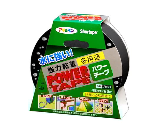 アサヒペン62-2312-77T253パワーテープブラック【1個】(as1-62-2312-77)