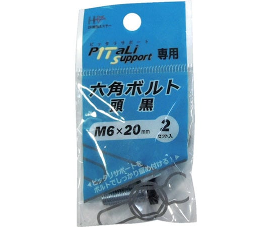 62-2365-26 6角ボルト 頭黒 M6×20mm （2組入） 00065908 【AXEL