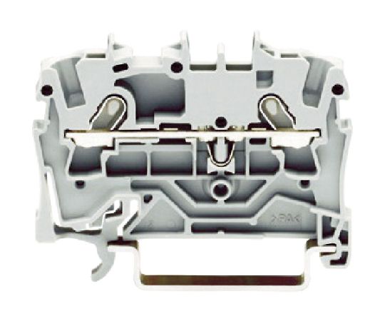 スプリング式中継端子台 2001シリーズ2線式用 グレー色 2001-1201-PK