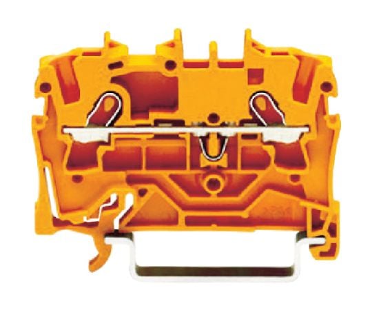 スプリング式中継端子台 2001シリーズ2線式用 橙色 2001-1202-PK