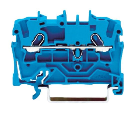 スプリング式中継端子台 2001シリーズ2線式用 青色 2001-1204-PK