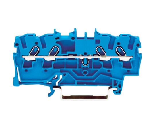 スプリング式中継端子台 2001シリーズ4線式用 青色 2001-1404-PK