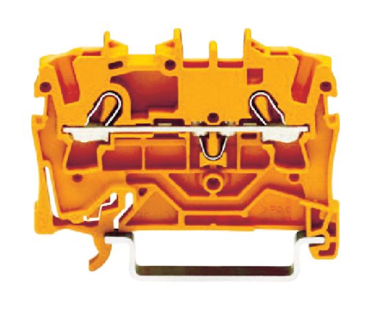 スプリング式中継端子台 2002シリーズ2線式用 橙色 2002-1202-PK