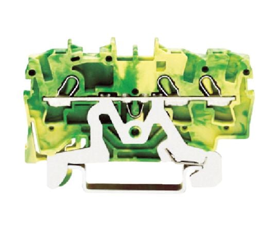 スプリング式中継端子台　2002シリーズ3線式用　アース用