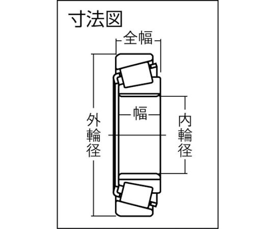 C　テーパーベアリング　内輪径110mm　外輪径170mm　幅38mm　32022XU