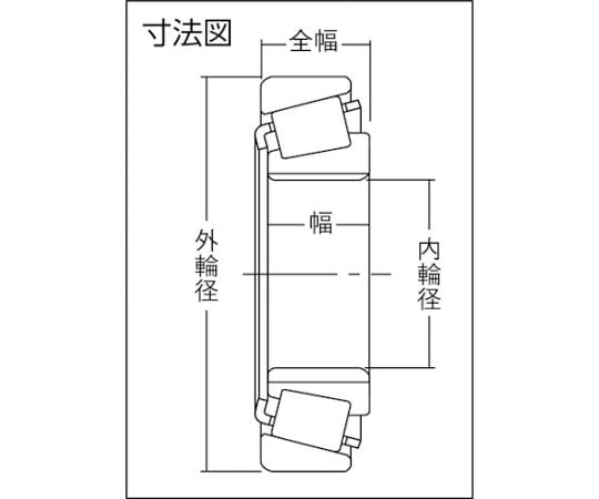 円すいころ軸受　内輪径65mm　外輪径120mm　幅41mm　33213U