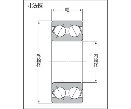 A　小径小形ボールベアリング内輪径70mm外輪径125mm幅39.7mm　5214S