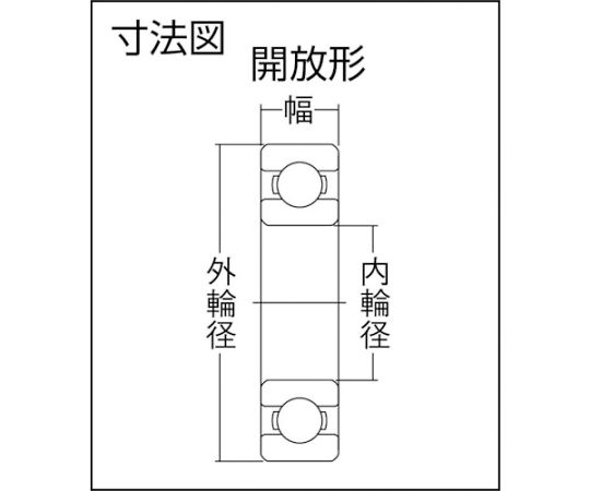 H大形ベアリング（すきま大タイプ）内輪径170mm外輪径260mm幅42mm　6034C3