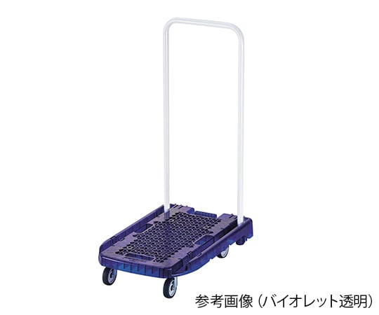 62-2445-56 アクロ PC製 省音車輪 600X390 バイオレット透明 AC1PCVI